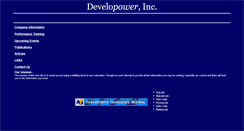 Desktop Screenshot of developower.com