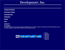 Tablet Screenshot of developower.com
